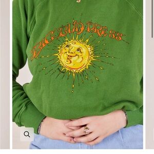 BIG BUD PRESS GREEN SWEATSHIRT- MEDIUM- NWT